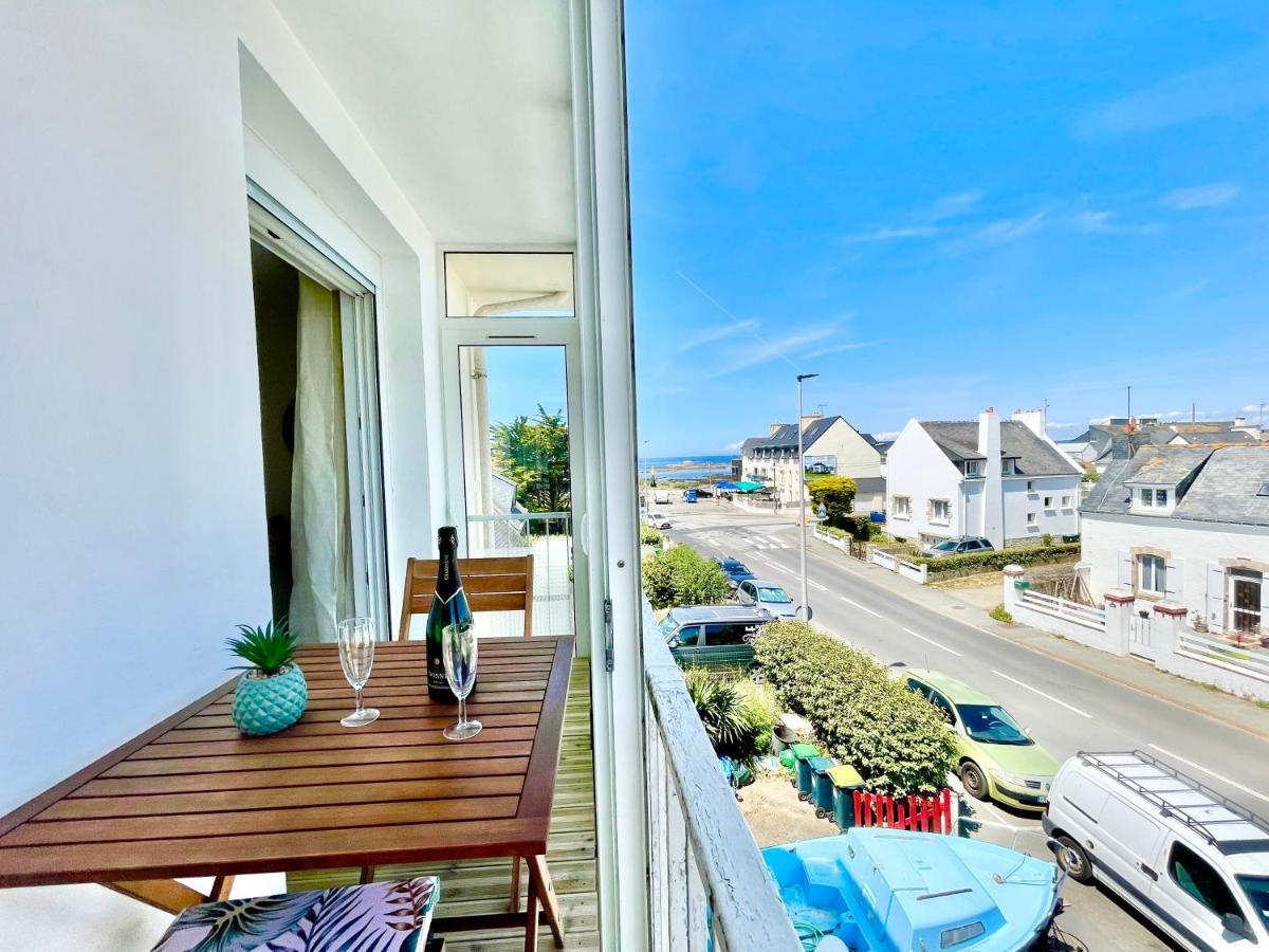 Le Phare Ouest - 80 M De La Mer - Vue Ocean Sur Le Balcon - Entierement Renove - Internet Haut Debit - Nouveau Ploemeur Exterior photo